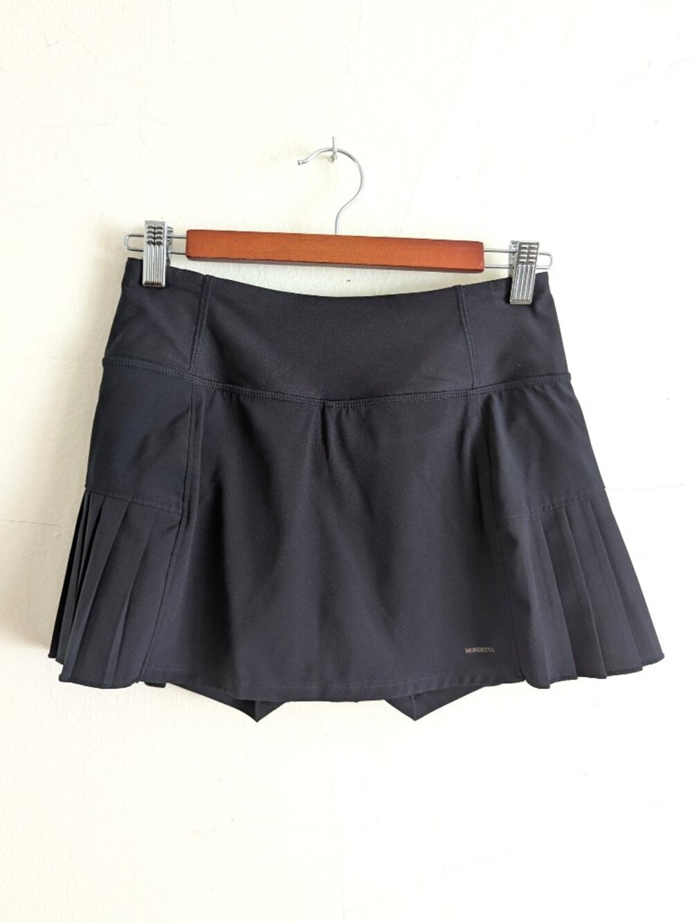 Mondetta Black Tennis Pickleball Golf Pleated Skirt Skort XS